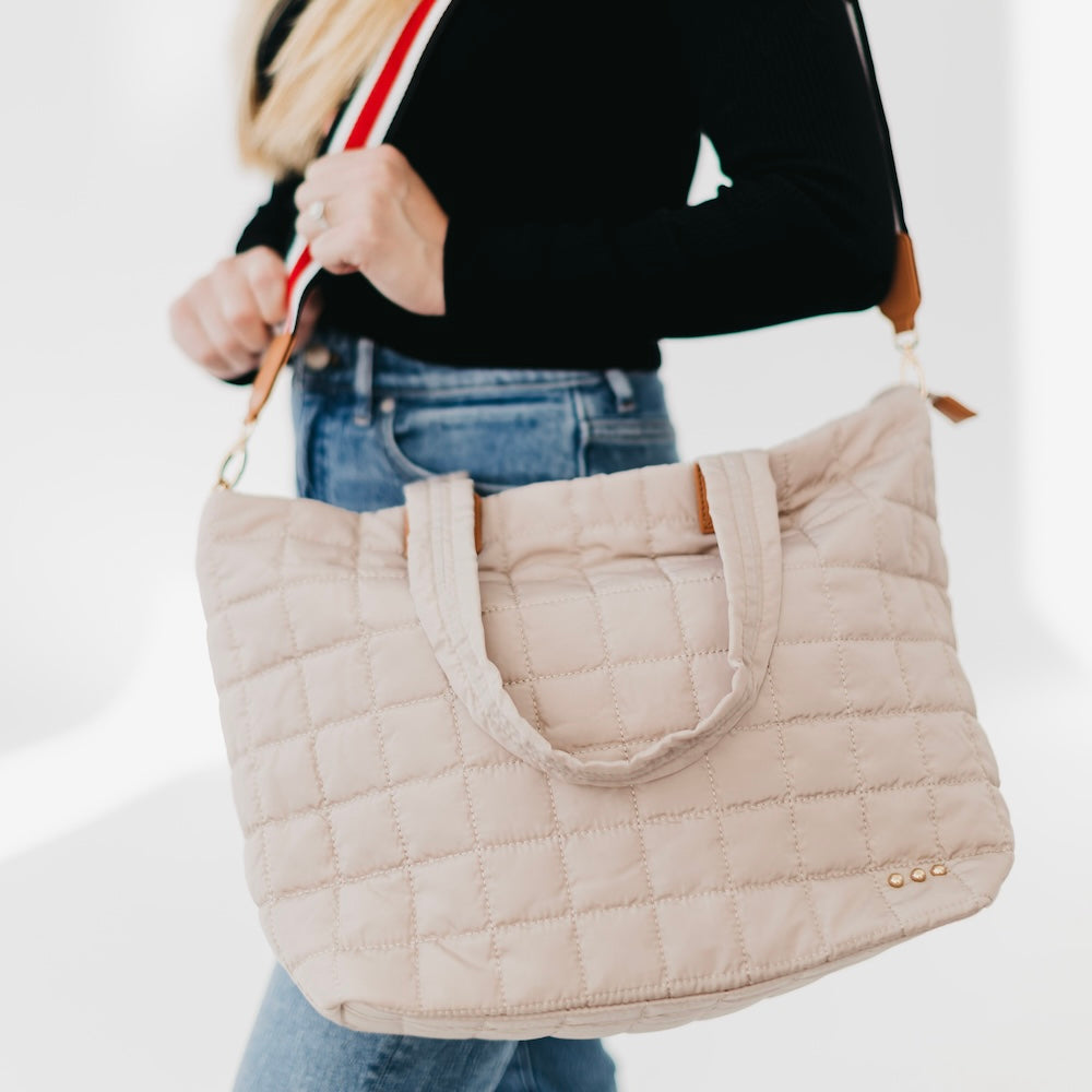 (20pcs Minimum Wholesale)Day Dreamer Quilted Tote Bag