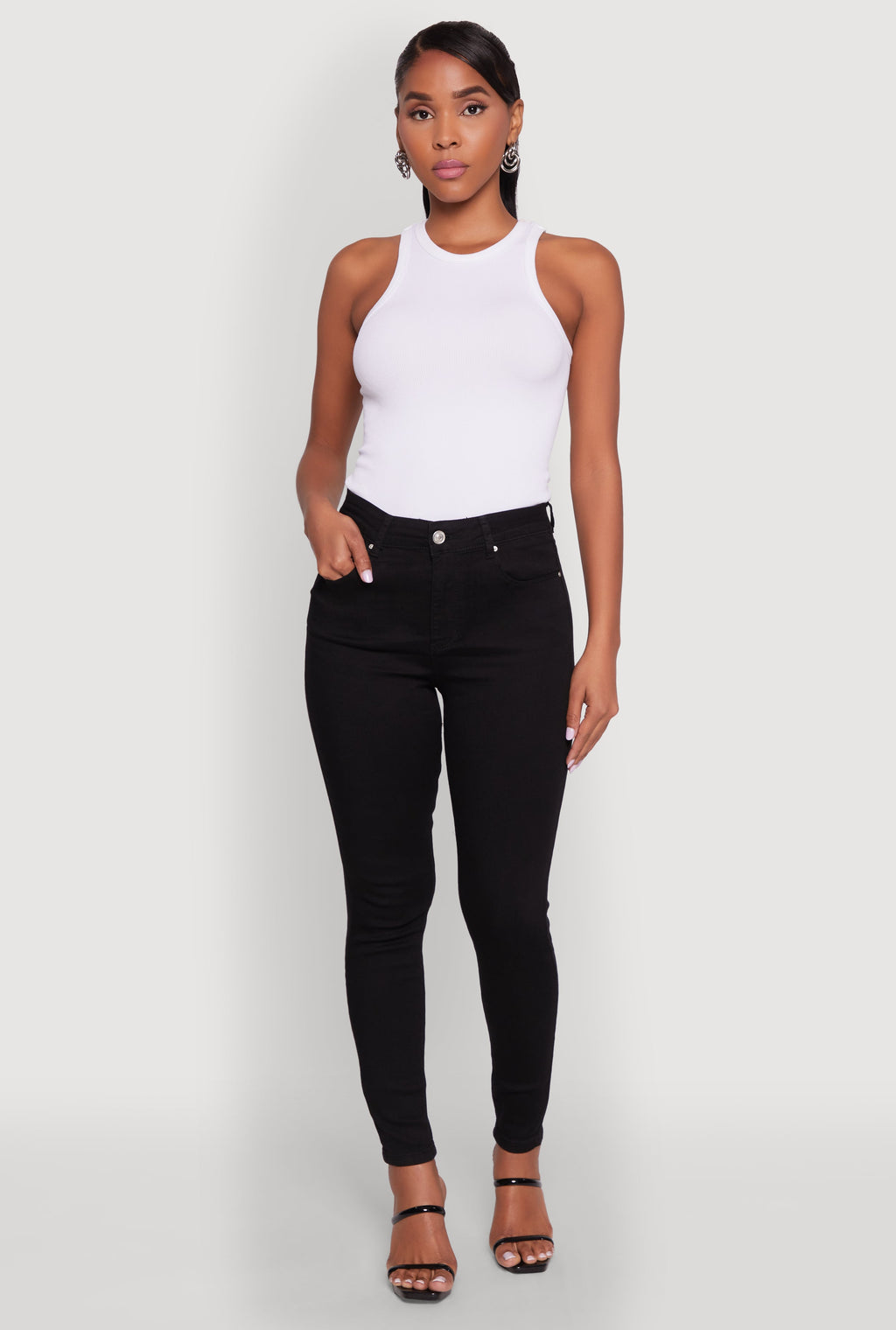 (16pcs Minimum Wholesale)WAX Basic Skinny Jeans