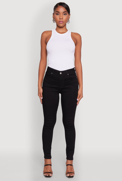 (16pcs Minimum Wholesale)WAX Basic Skinny Jeans