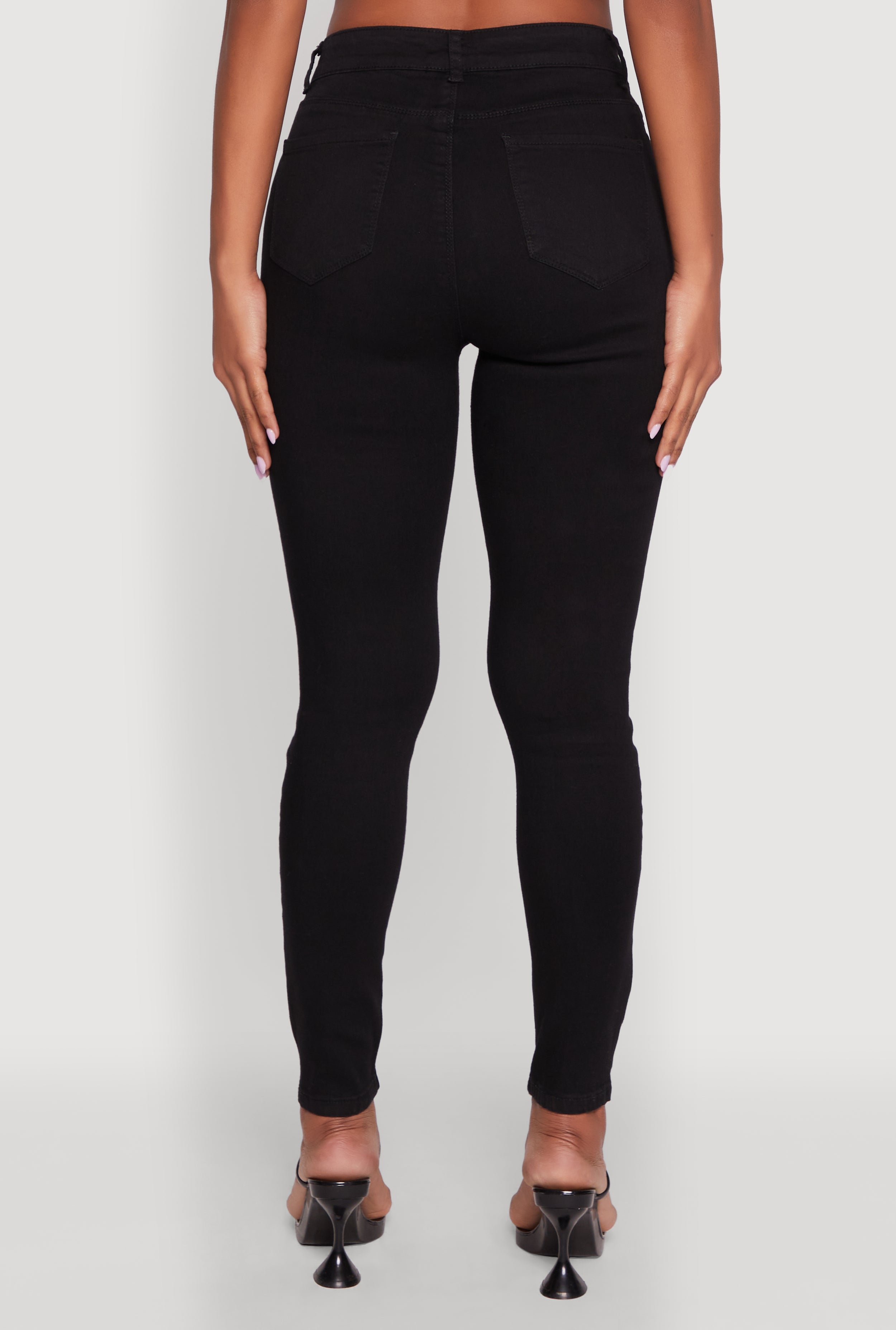 (16pcs Minimum Wholesale)WAX Basic Skinny Jeans
