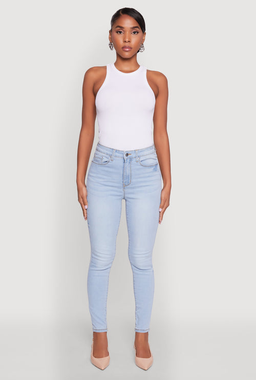 (14pcs Minimum Wholesale)WAX Basic Skinny Jeans