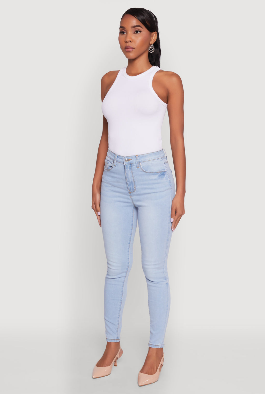 (14pcs Minimum Wholesale)WAX Basic Skinny Jeans