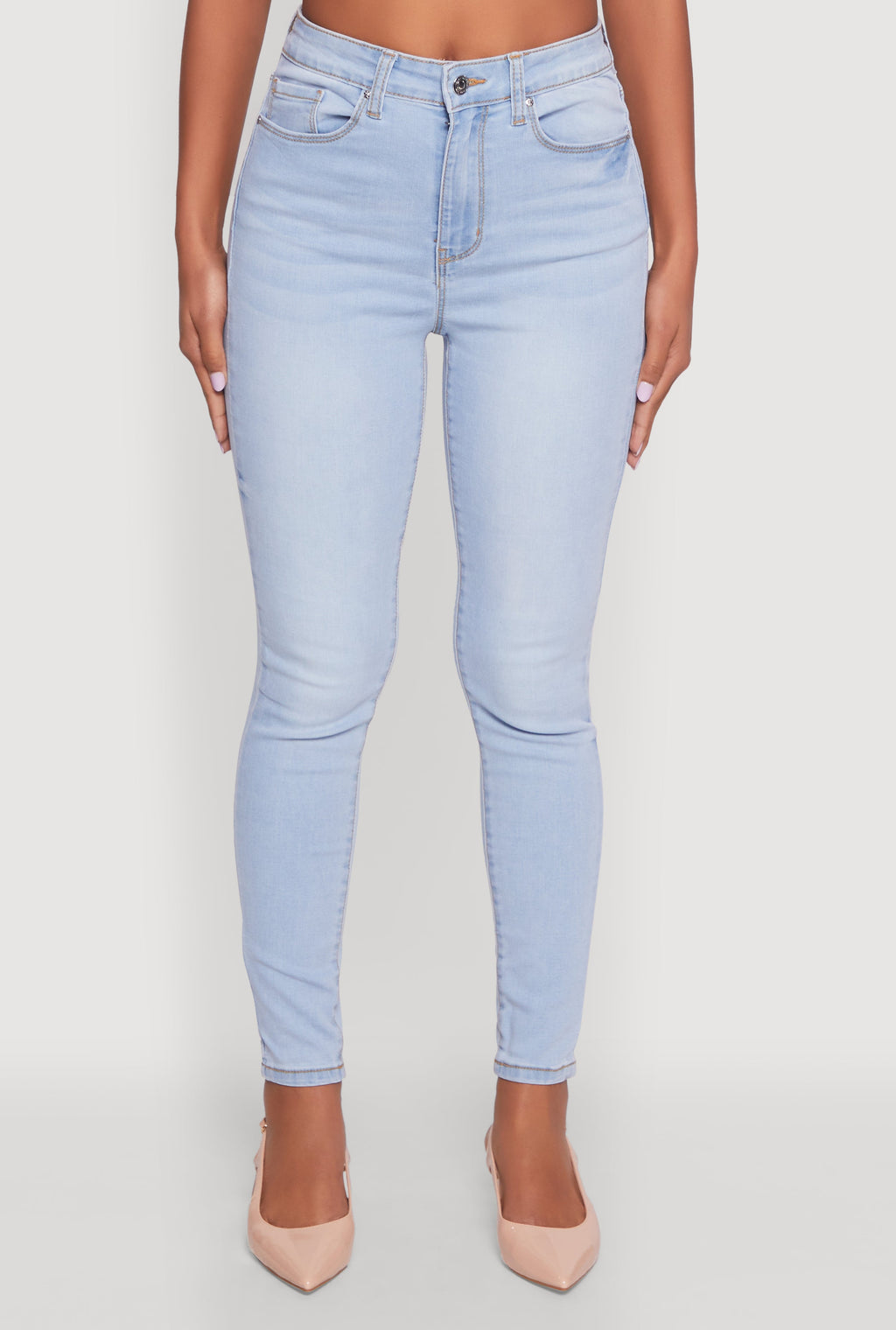 (14pcs Minimum Wholesale)WAX Basic Skinny Jeans