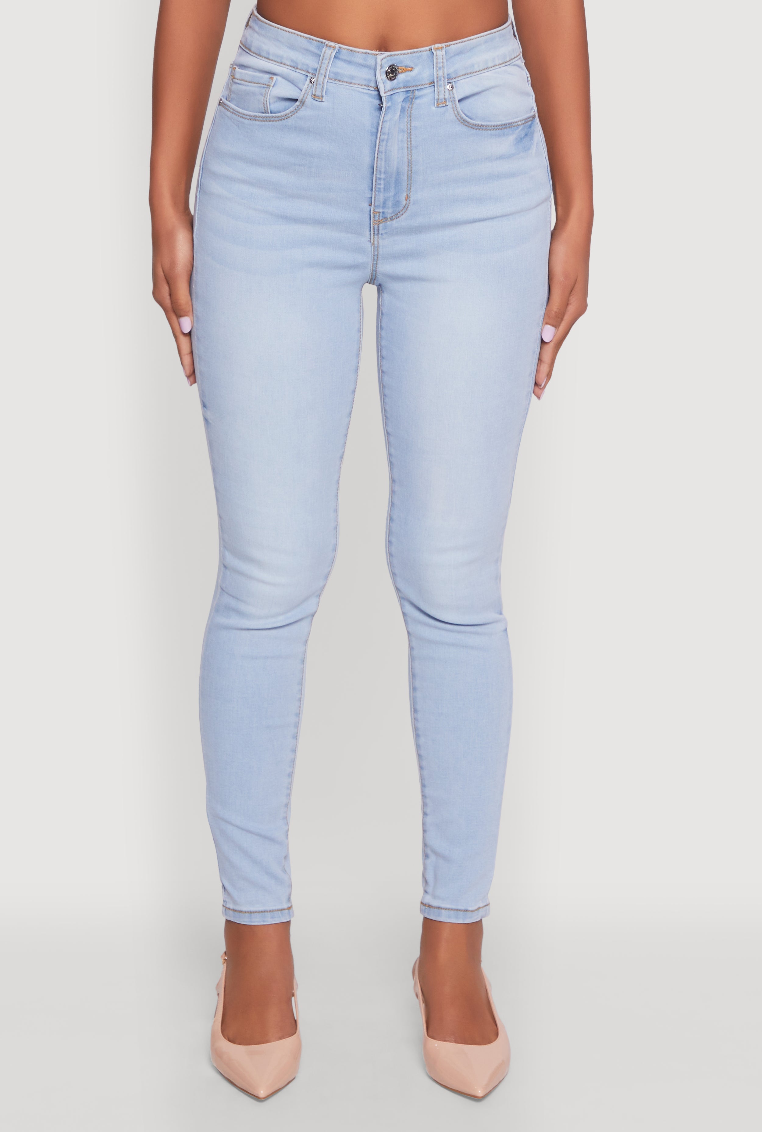 (14pcs Minimum Wholesale)WAX Basic Skinny Jeans