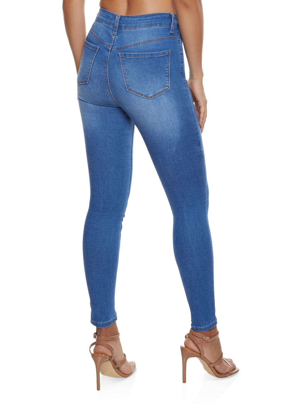 (24pcs Minimum Wholesale)WAX Basic Skinny Jeans