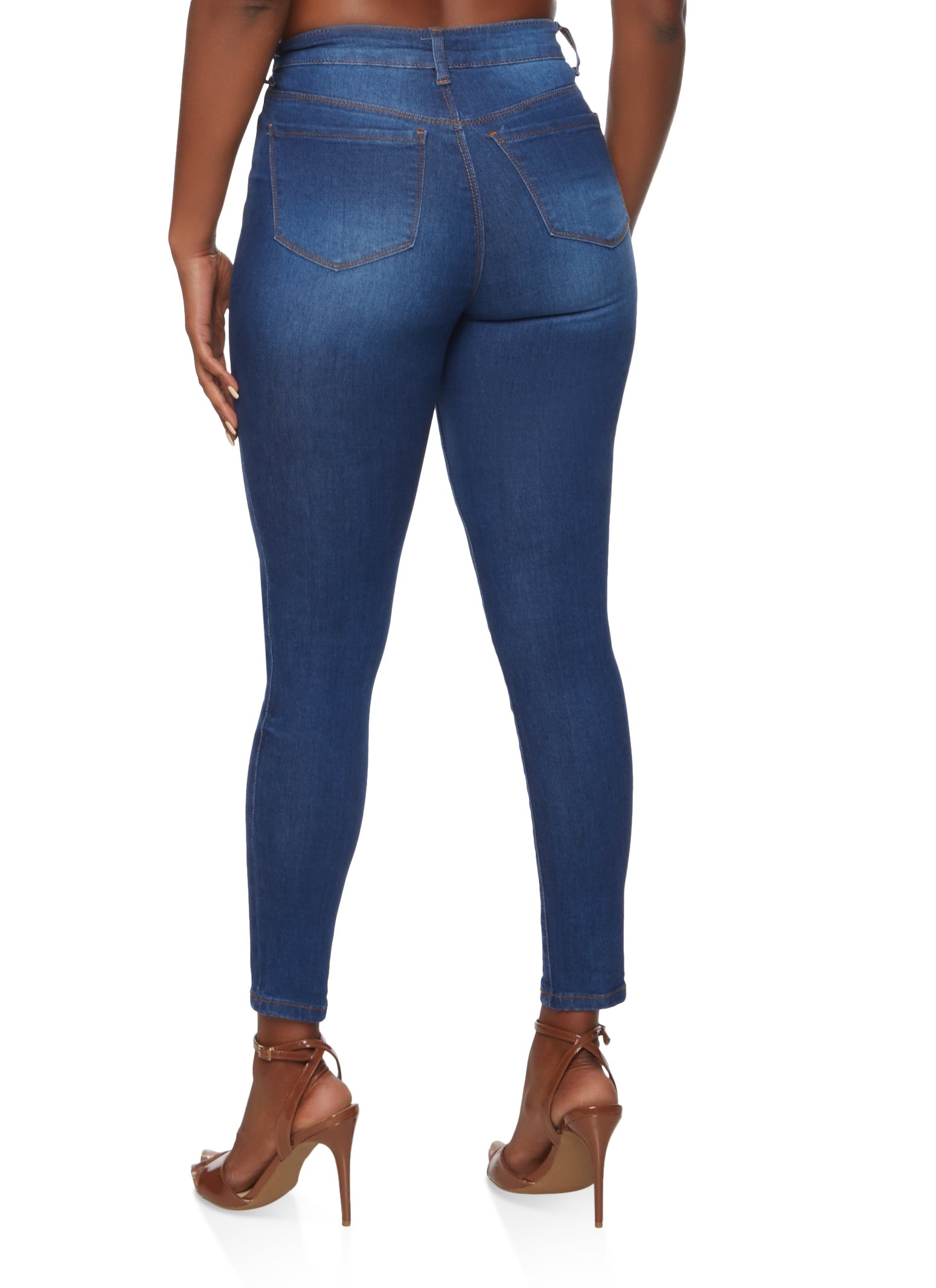 (18pcs Minimum Wholesale)WAX Basic Skinny Jeans
