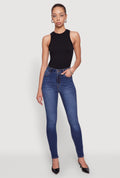 WAX Whiskered Rolled Cuff Skinny Jeans