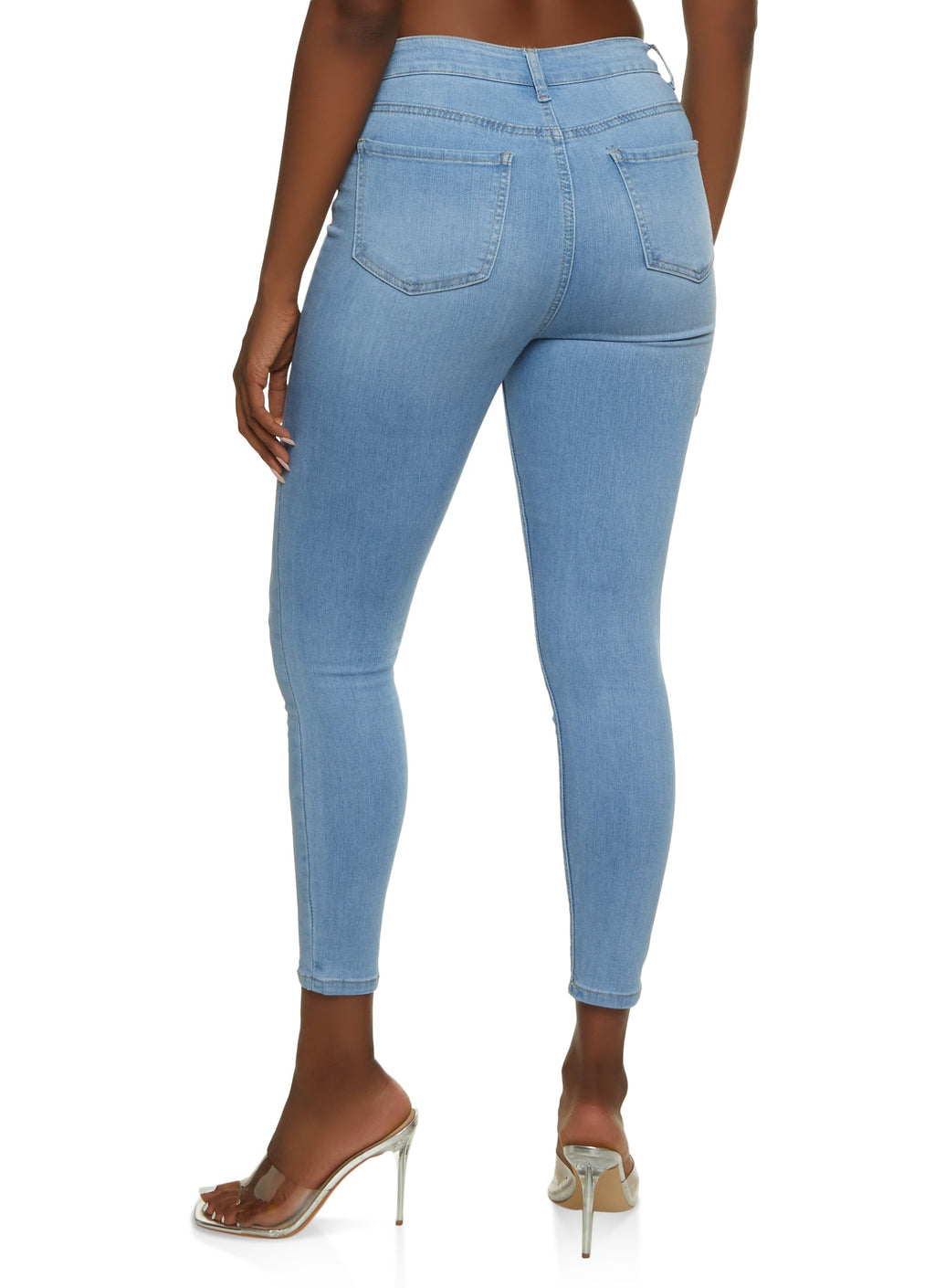 WAX Whiskered Skinny Ankle Jeans