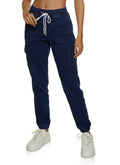 (28pcs Minimum Wholesale)WAX Denim Joggers