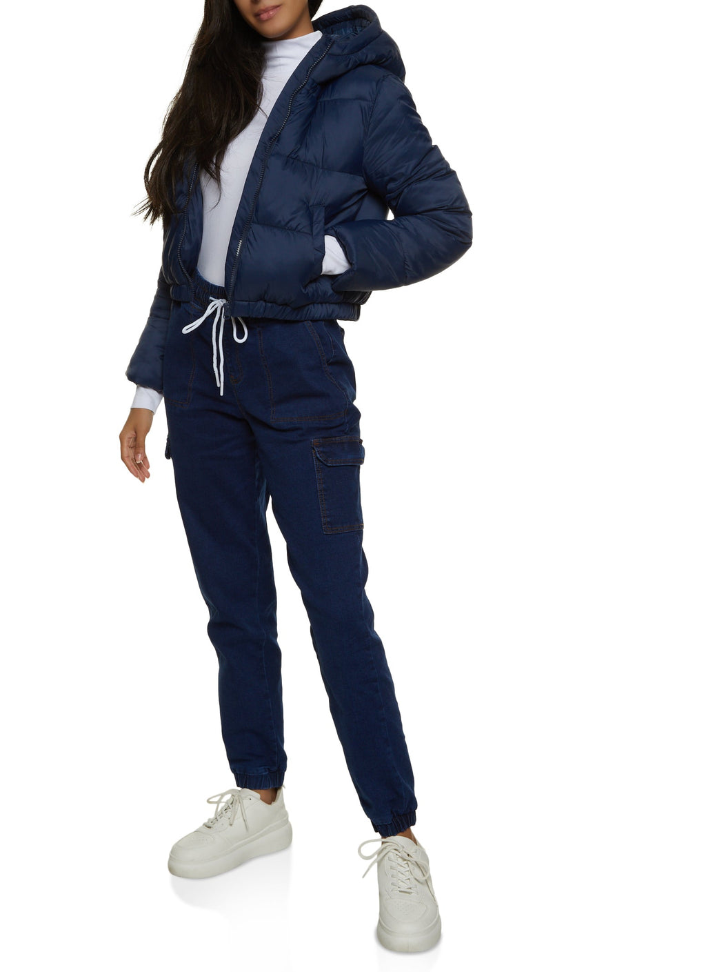 (28pcs Minimum Wholesale)WAX Denim Joggers