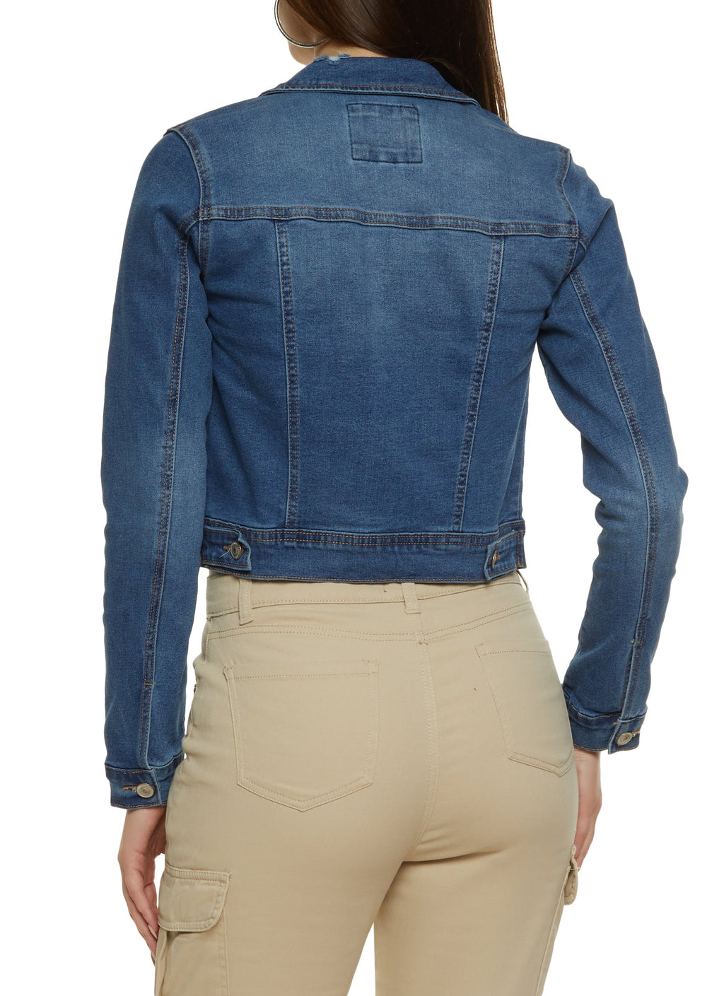 (24pcs Minimum Wholesale)WAX Distressed Denim Jacket