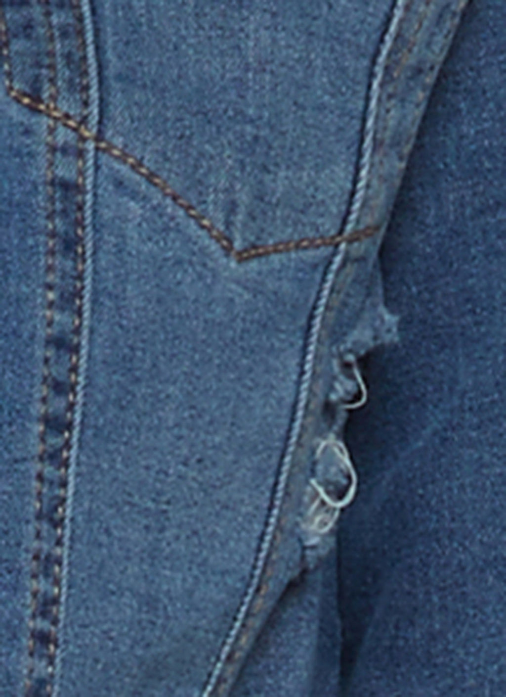 (24pcs Minimum Wholesale)WAX Distressed Denim Jacket