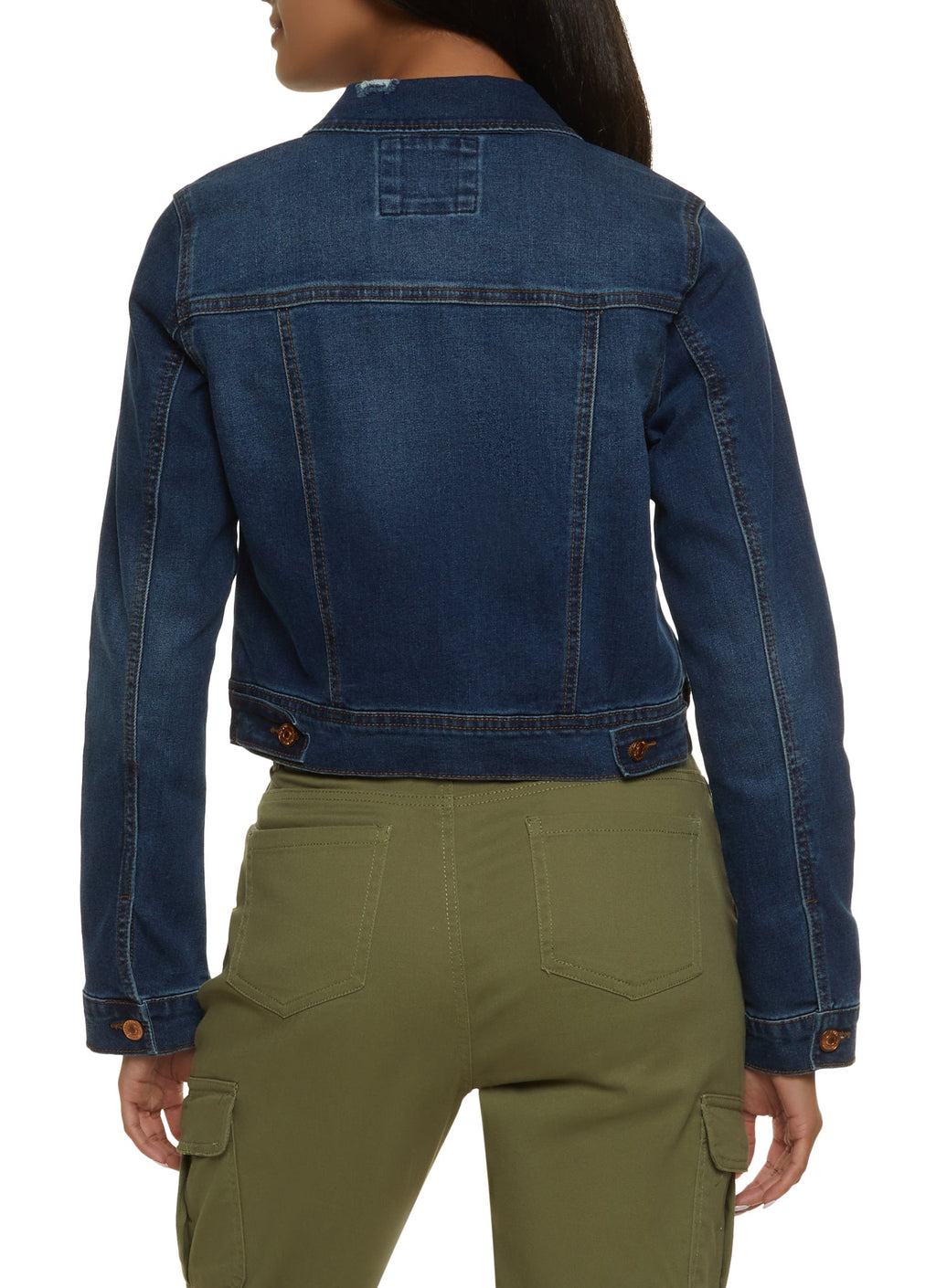 (24pcs Minimum Wholesale)WAX Distressed Denim Jacket