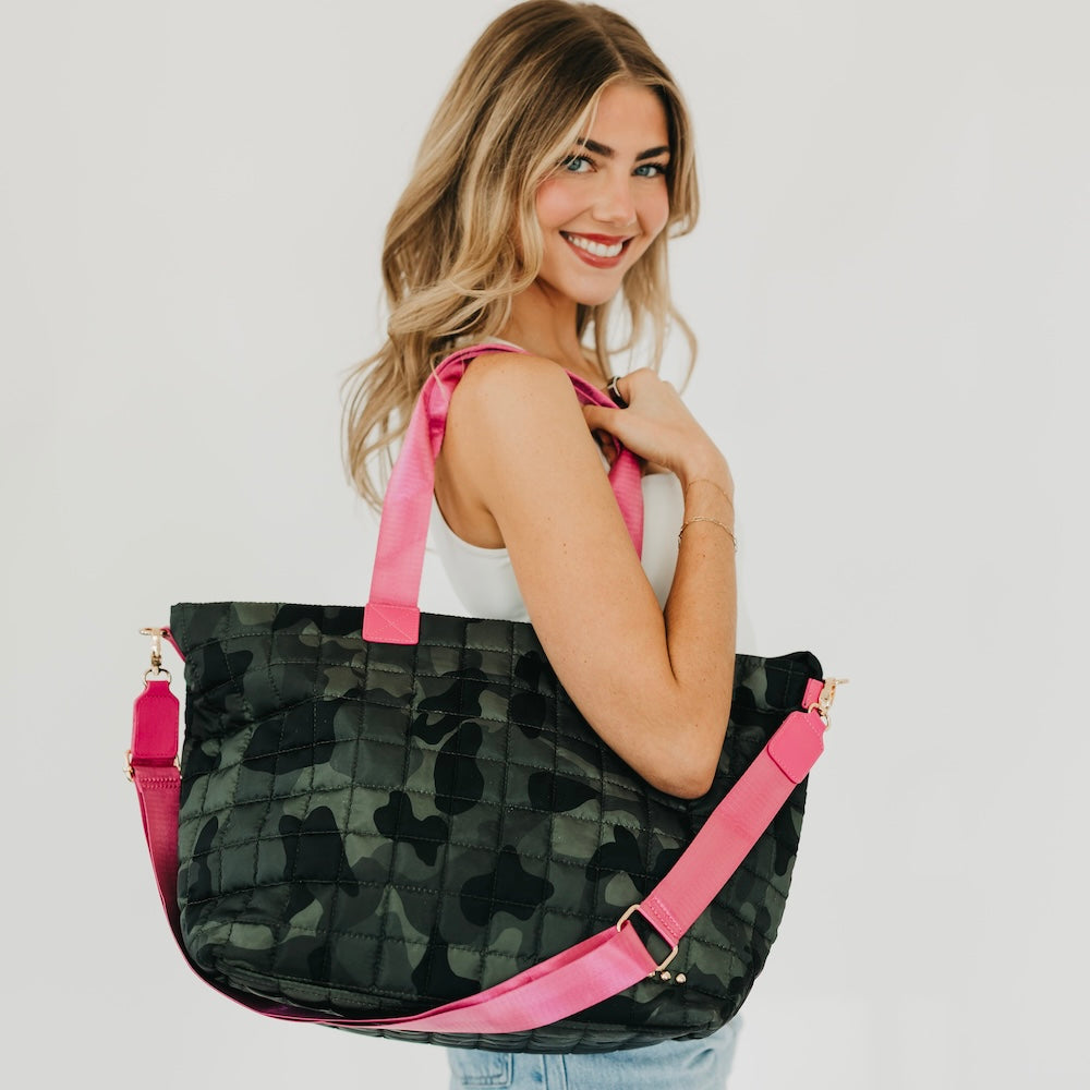 (20pcs Minimum Wholesale)Day Dreamer Quilted Tote Bag