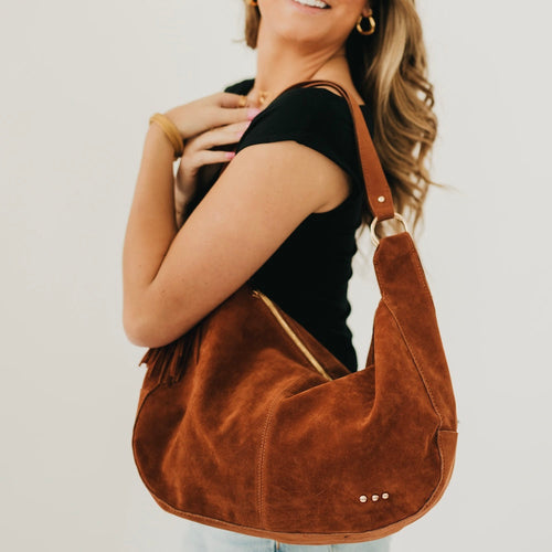 (15pcs Minimum Wholesale)Hazel Hobo Shoulder Bag with Tassel