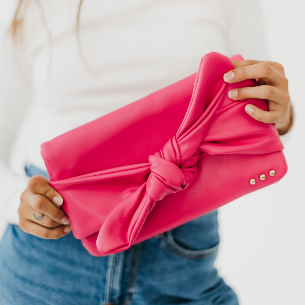 (22pcs Minimum Wholesale)Billie Bow Clutch Crossbody Bag