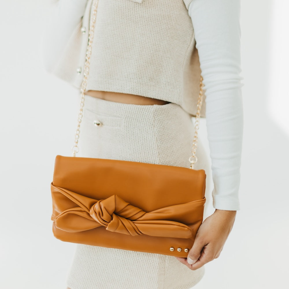 (22pcs Minimum Wholesale)Billie Bow Clutch Crossbody Bag