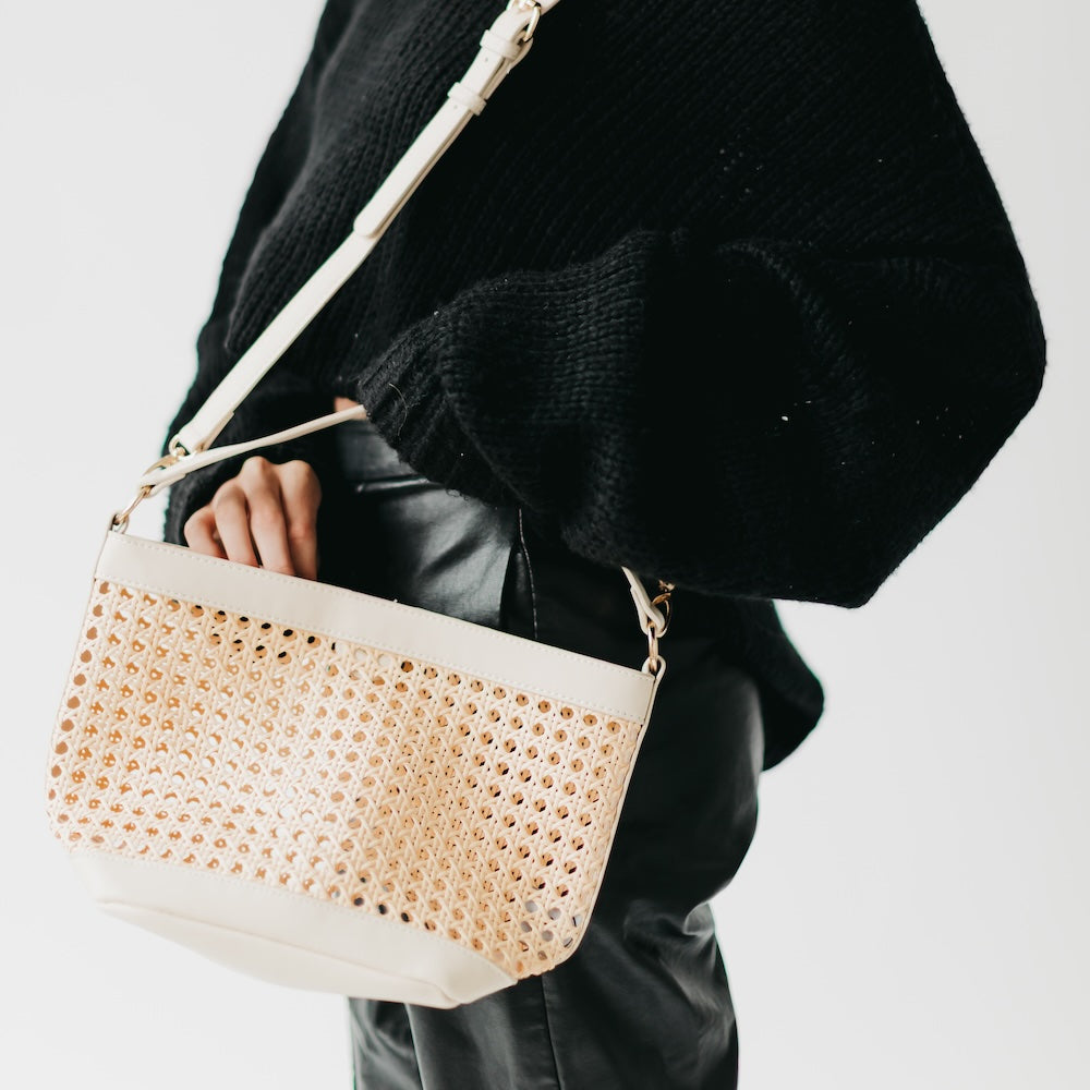 (28pcs Minimum Wholesale)Bryce Woven Bucket Bag