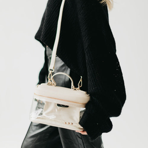 (18pcs Minimum Wholesale)Carissa Clear Crossbody