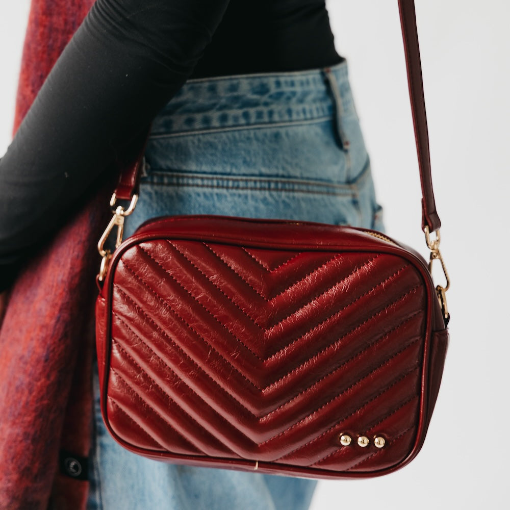 (25pcs Minimum Wholesale)Coco Quilted Camera Crossbody Bag