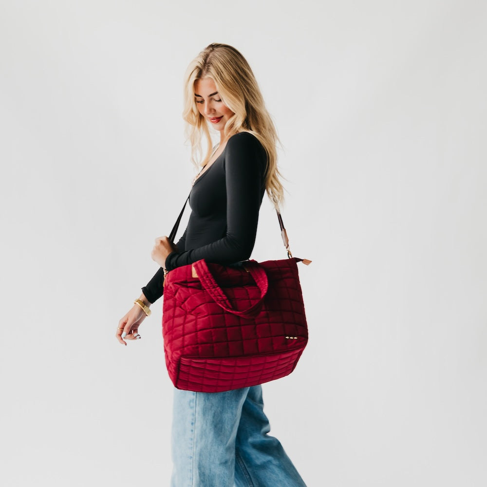 (20pcs Minimum Wholesale)Day Dreamer Quilted Tote Bag
