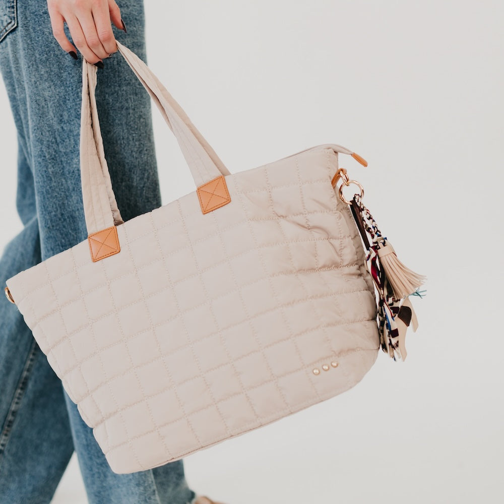 (20pcs Minimum Wholesale)Day Dreamer Quilted Tote Bag