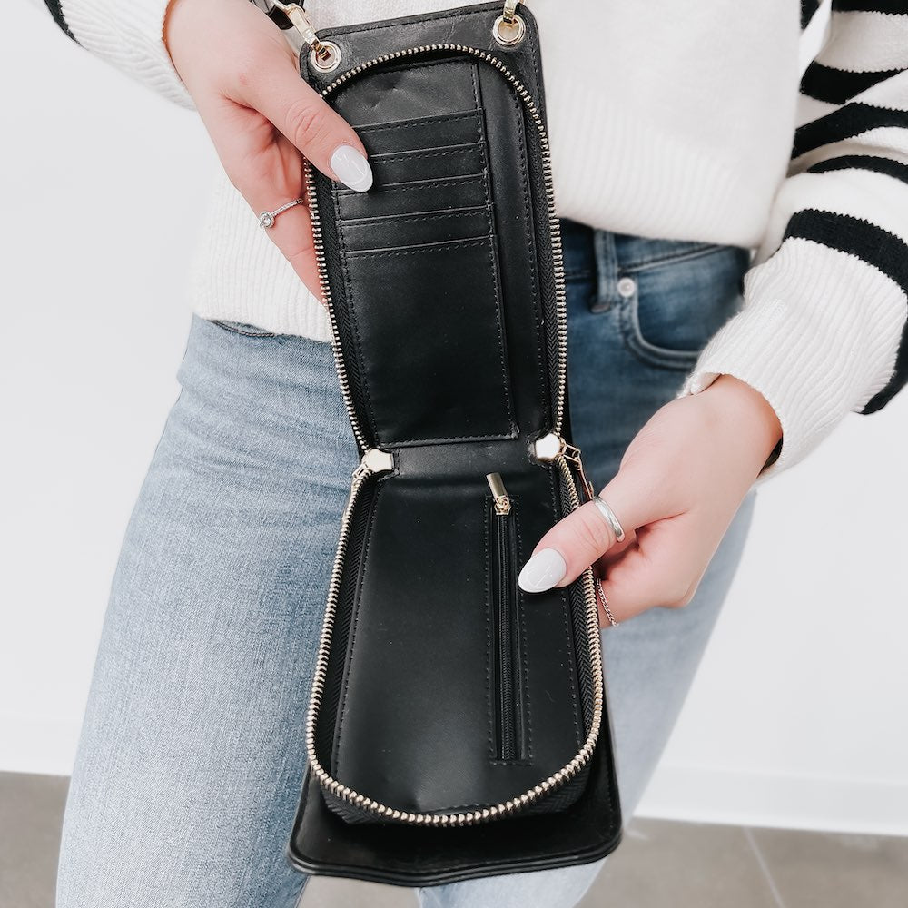 (18pcs Minimum Wholesale)Double Duty Phone Bag