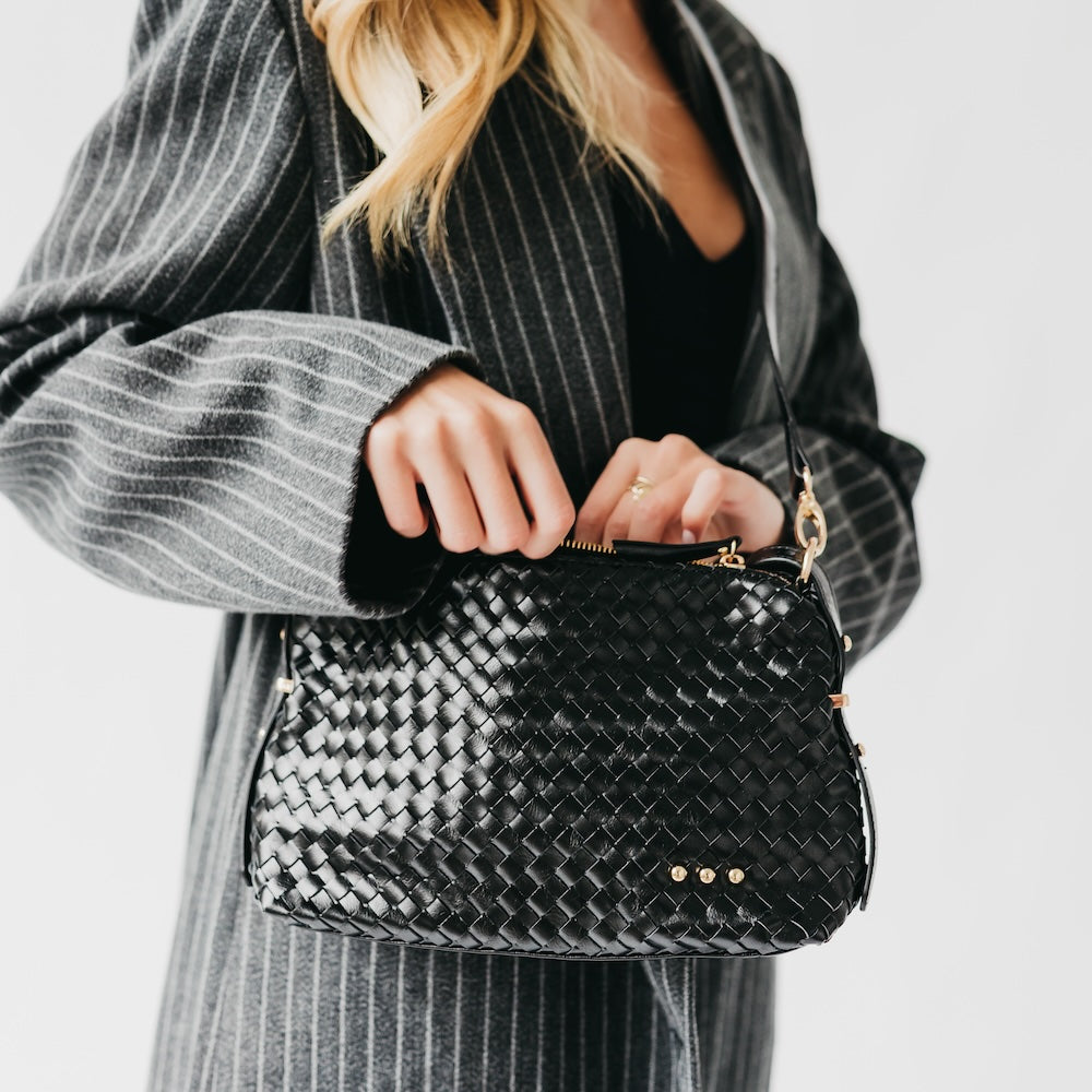 (28pcs Minimum Wholesale)Harper Hobo Woven Shoulder Bag