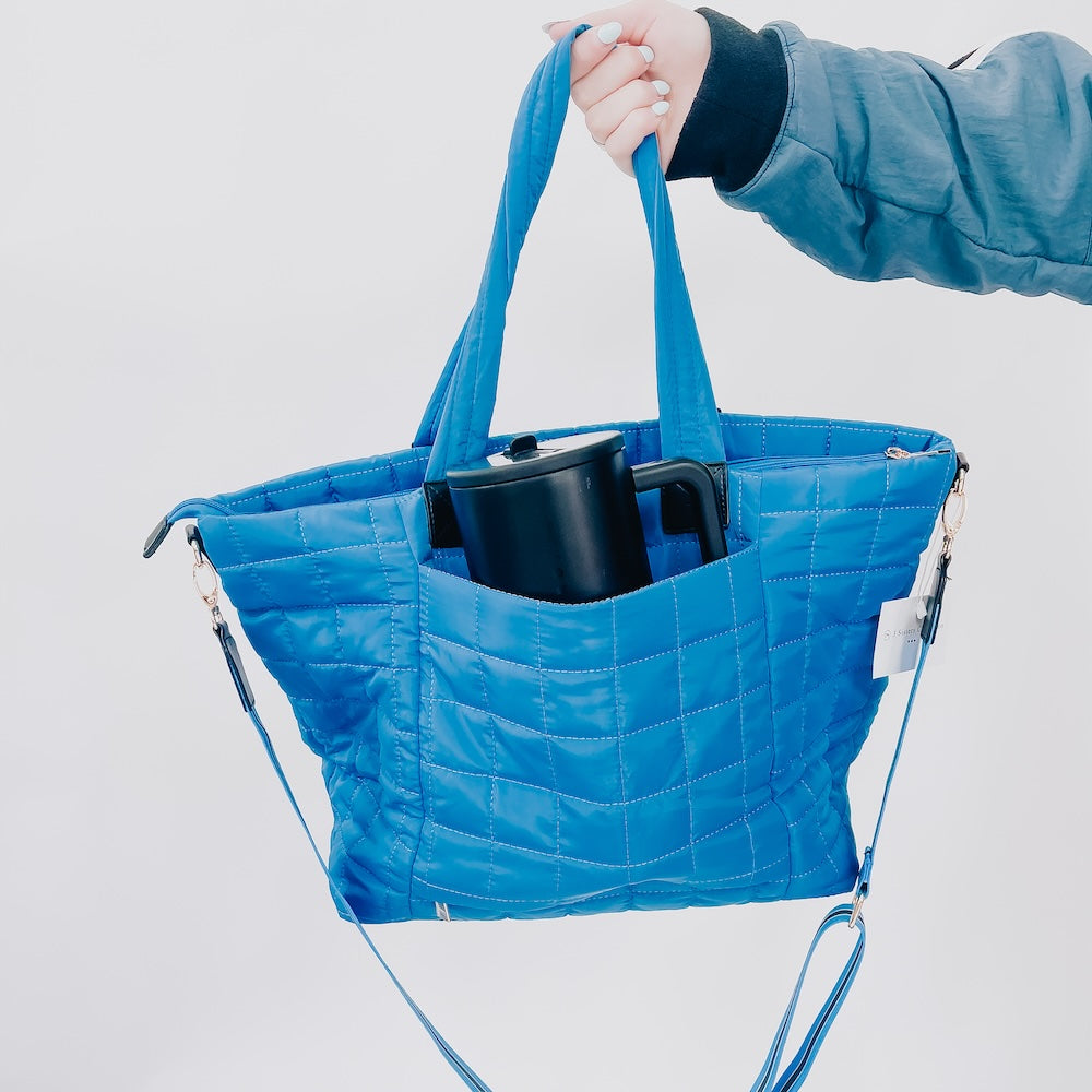 (20pcs Minimum Wholesale)Day Dreamer Quilted Tote Bag