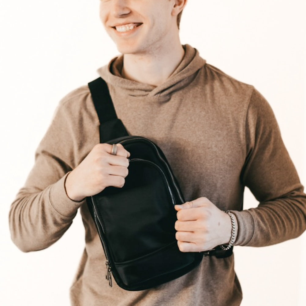 (26pcs Minimum Wholesale)L'uomo Unisex Crossbody Bag
