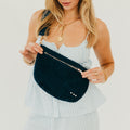 Suede Westlyn Woven Bum Bag