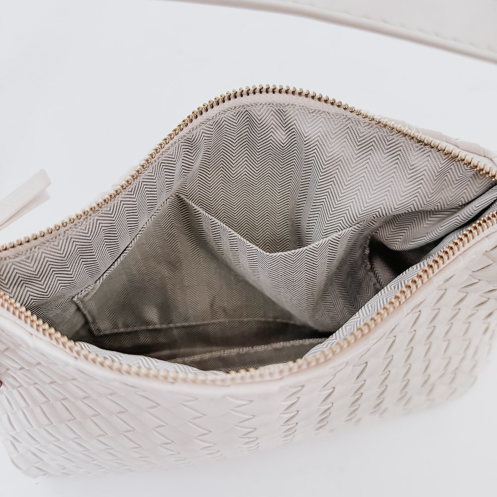 (28pcs Minimum Wholesale)Harper Hobo Woven Shoulder Bag